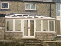 cream lean to conservatory