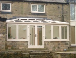 Hipped Lean to conservatory