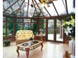 Internal view of light oak double hipped Victorian with glass roof