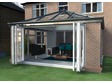 Livin room orangery conservatory with bifold doors and optional Cornice gutter shroud